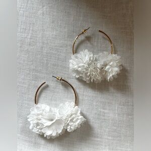 Chiffon 3 Flower Layered Hoops